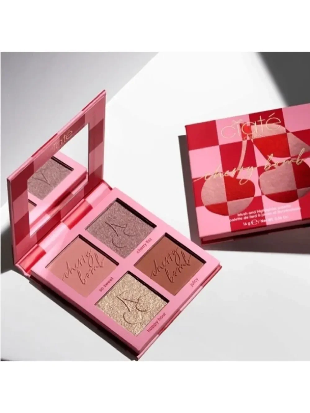Ciate CHERRY BOMB Blush & Highlighter Palette | NEW | Light Medium | CIATÉ